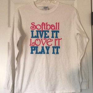 🥎Softball LIVE IT LOVE IT PLAY IT Long Sleeve🥎